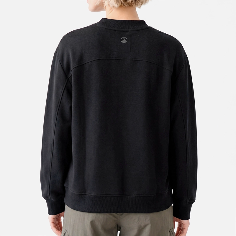 POLERON MUJER ULMO CREWNECK SWEATSHIRT NEGRO LIPPI V27 - 3