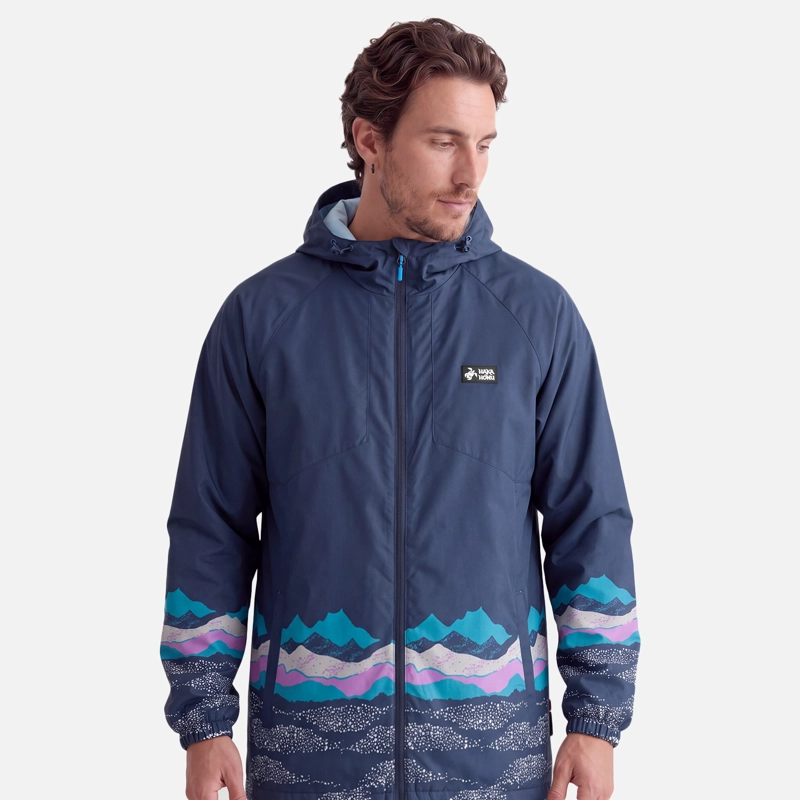CHAQUETA HOMBRE APERRAO PRINT AZUL NOCHE HAKA HONU V27 - 1