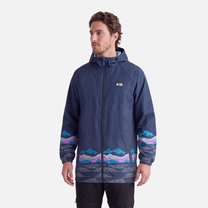 CHAQUETA HOMBRE APERRAO PRINT AZUL NOCHE HAKA HONU V27 - 2