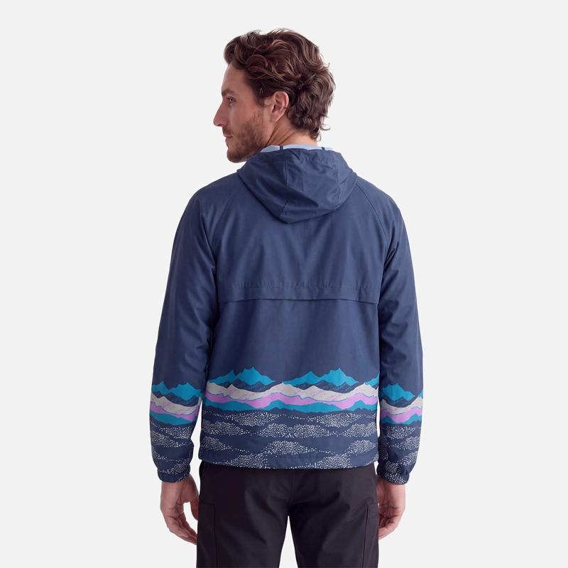 CHAQUETA HOMBRE APERRAO PRINT AZUL NOCHE HAKA HONU V27 - 3