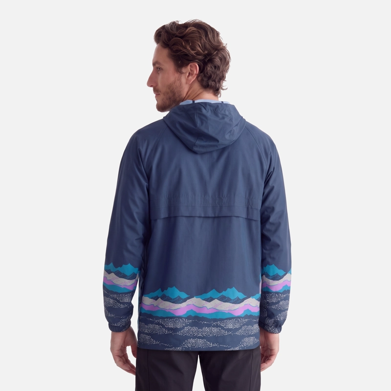 CHAQUETA HOMBRE APERRAO PRINT AZUL NOCHE HAKA HONU V27 - 3