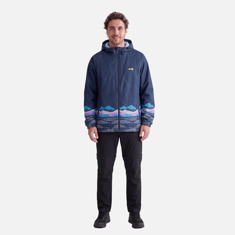 CHAQUETA HOMBRE APERRAO PRINT AZUL NOCHE HAKA HONU V27 - 4