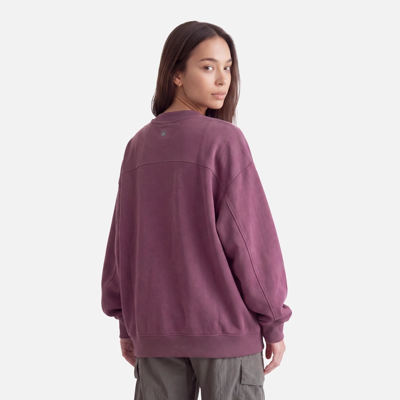 POLERON MUJER ULMO CREWNECK SWEATSHIRT VINO LIPPI V27 - 3
