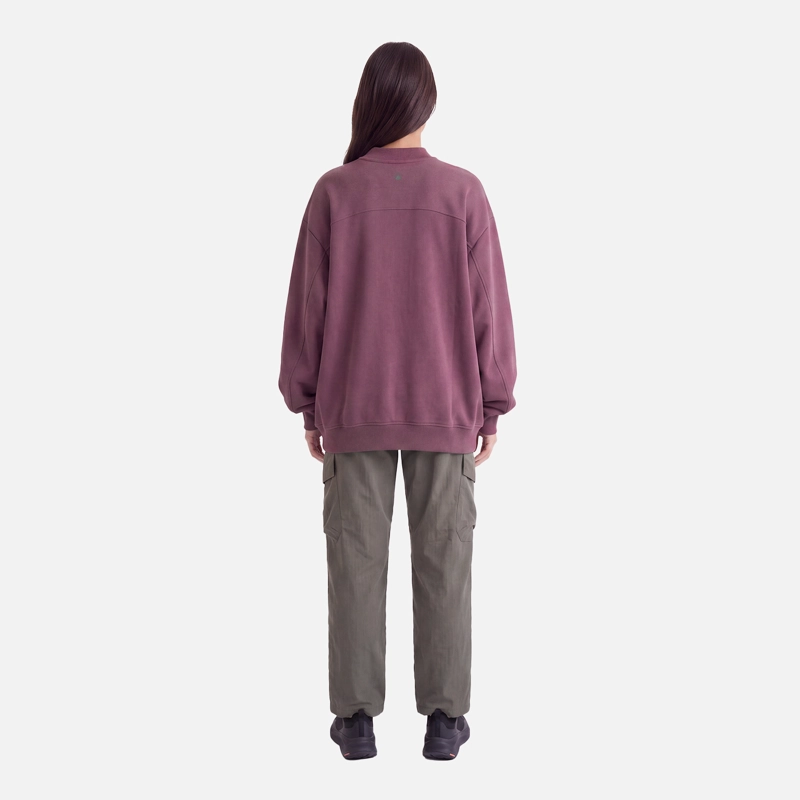POLERON MUJER ULMO CREWNECK SWEATSHIRT VINO LIPPI V27 - 6