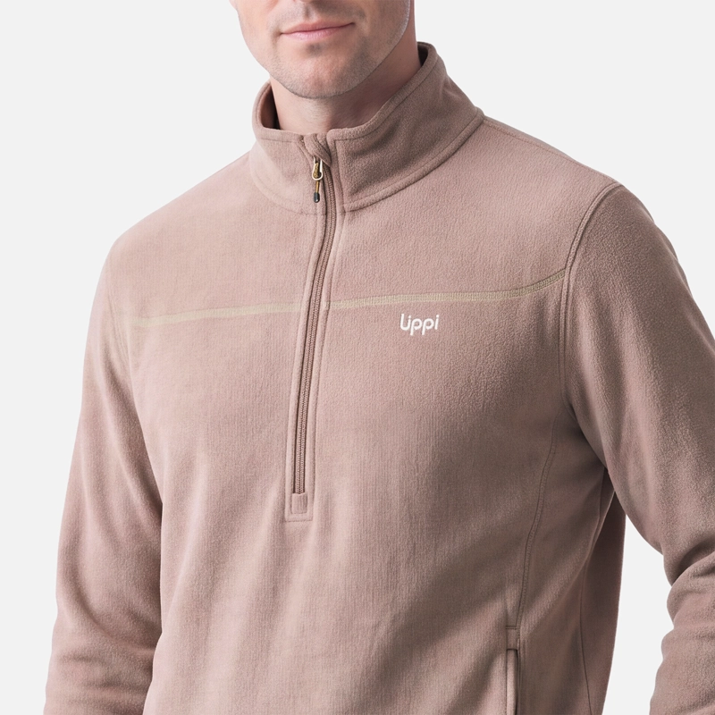 POLAR HOMBRE ELEMENTAL THERM-PRO 1/4 ZIP CANELA LIPPI V27 - 3