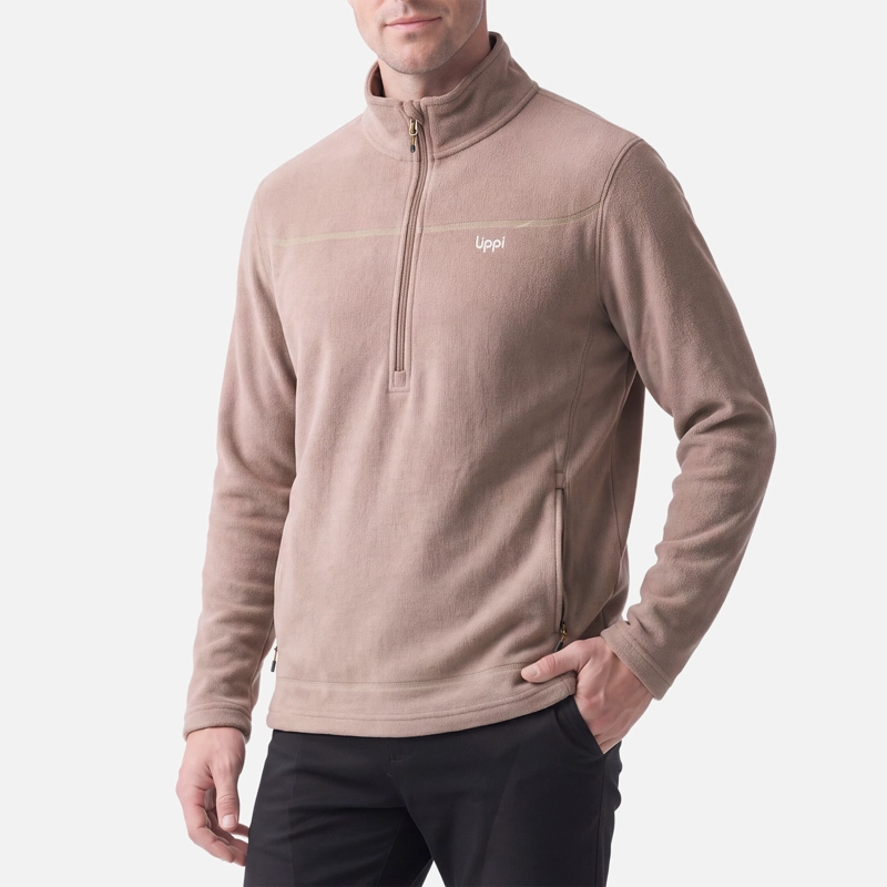 POLAR HOMBRE ELEMENTAL THERM-PRO 1/4 ZIP CANELA LIPPI V27 - 4