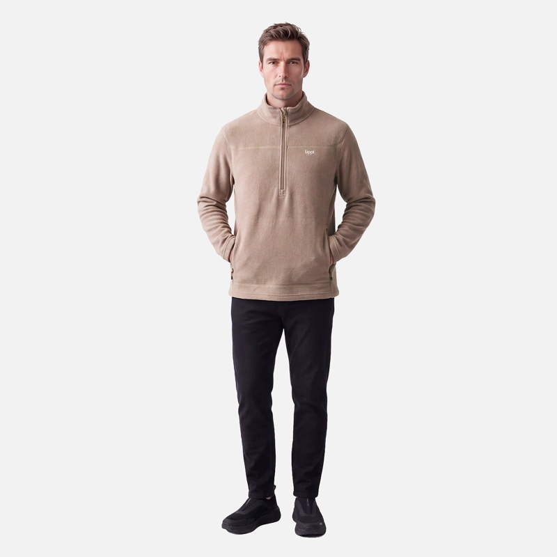 POLAR HOMBRE ELEMENTAL THERM-PRO 1/4 ZIP CANELA LIPPI V27 - 5