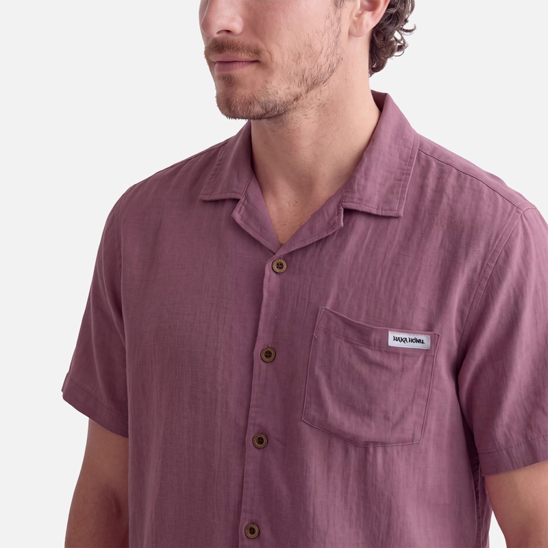 CAMISA HOMBRE LINAJE LILA HAKA HONU V27 - 4