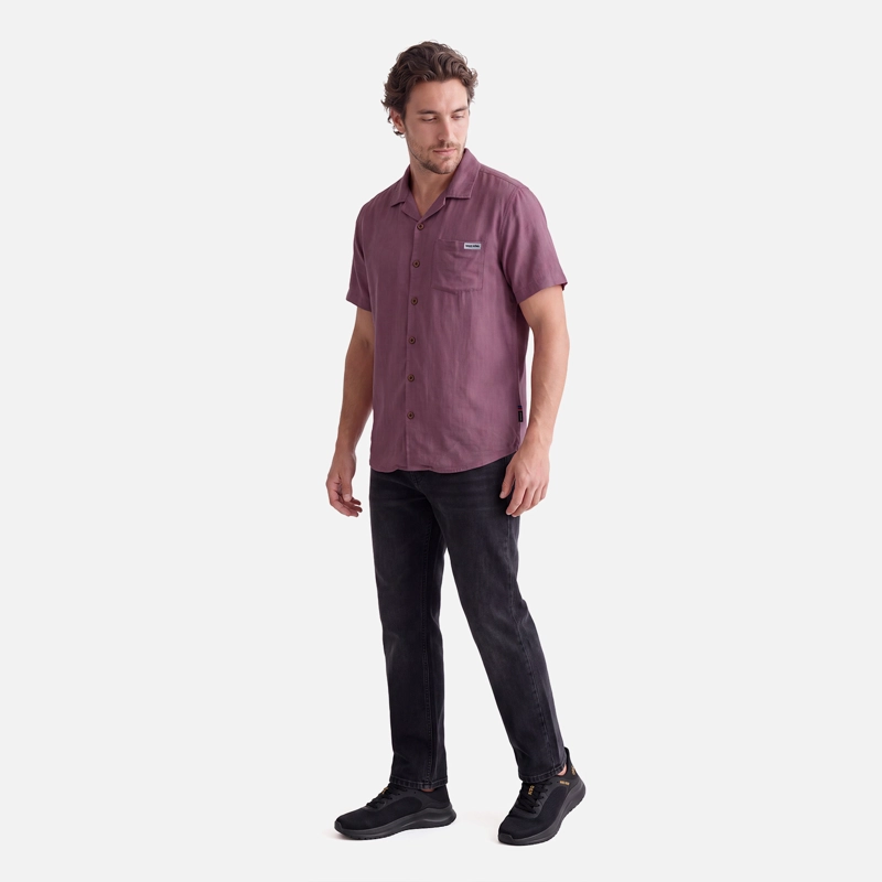 CAMISA HOMBRE LINAJE LILA HAKA HONU V27 - 5