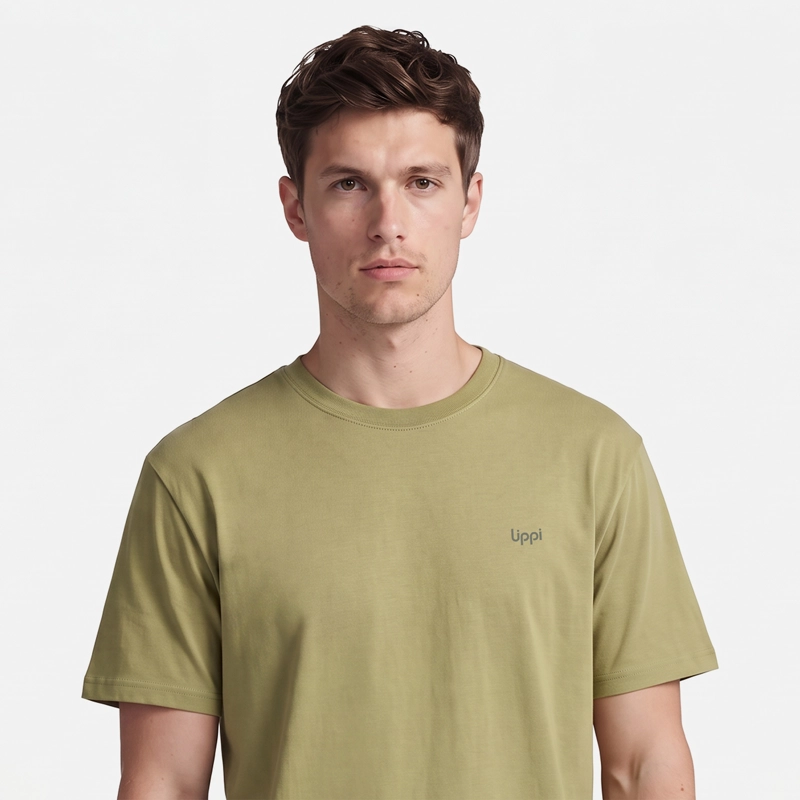 POLERA HOMBRE ULMO BACK PRINT T-SHIRT VERDE LIPPI V27 - 3