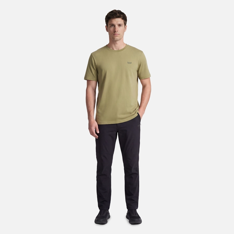 POLERA HOMBRE ULMO BACK PRINT T-SHIRT VERDE LIPPI V27 - 5