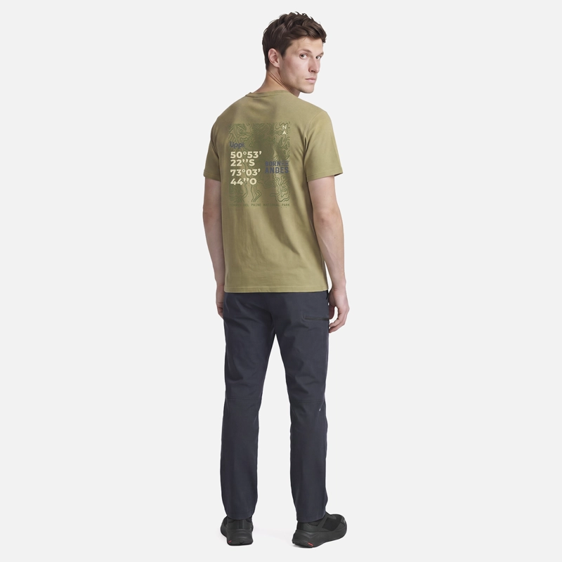 POLERA HOMBRE ULMO BACK PRINT T-SHIRT VERDE LIPPI V27 - 6