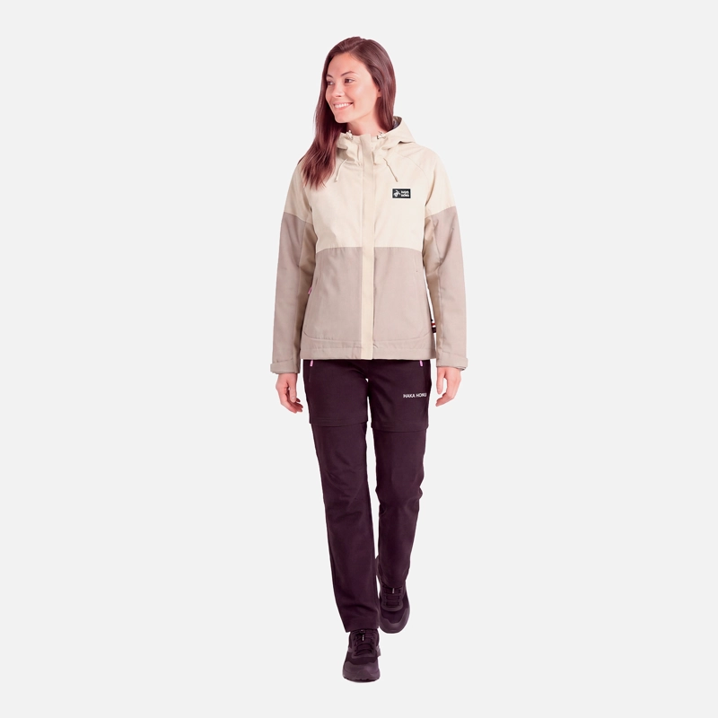 CHAQUETA MUJER TERRAL CREMA HAKA HONU V27 - 5