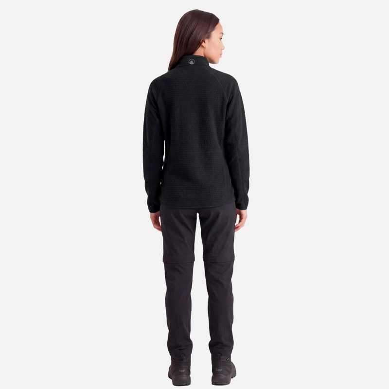 POLERON MUJER JACARANDA NANO-F 1/4 ZIP NEGRO LIPPI V27 - 3