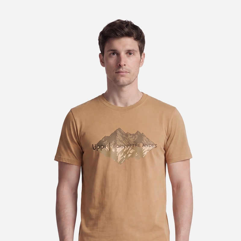 POLERA HOMBRE ULMO FRONT PRINT T-SHIRT CAMEL LIPPI V27 - 3