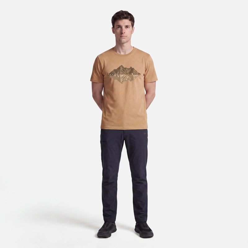 POLERA HOMBRE ULMO FRONT PRINT T-SHIRT CAMEL LIPPI V27 - 5