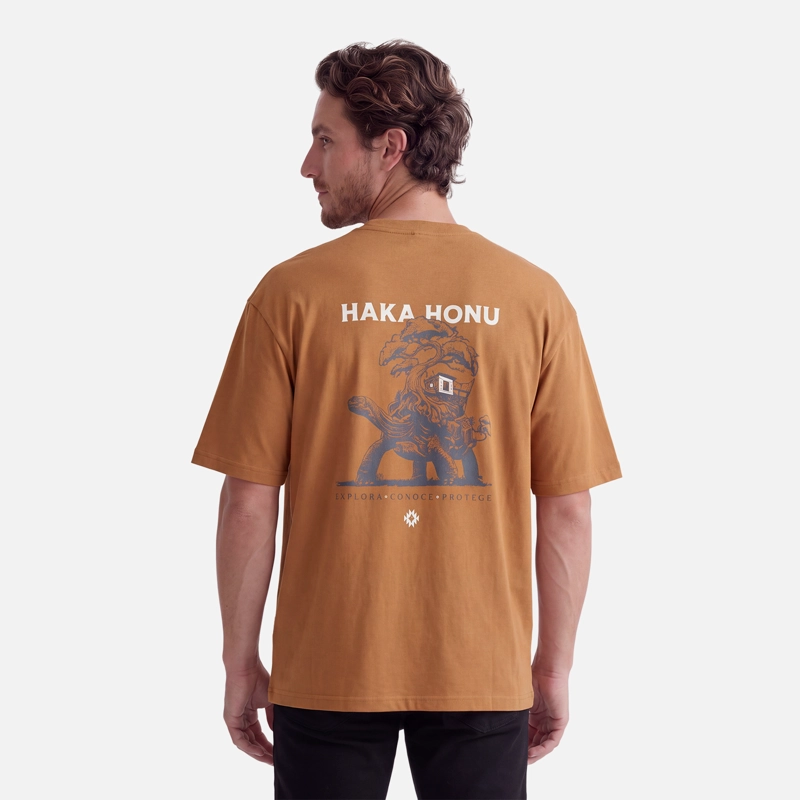 POLERA HOMBRE NORTE GRANDE MOSTAZA HAKA HONU V27 - 2