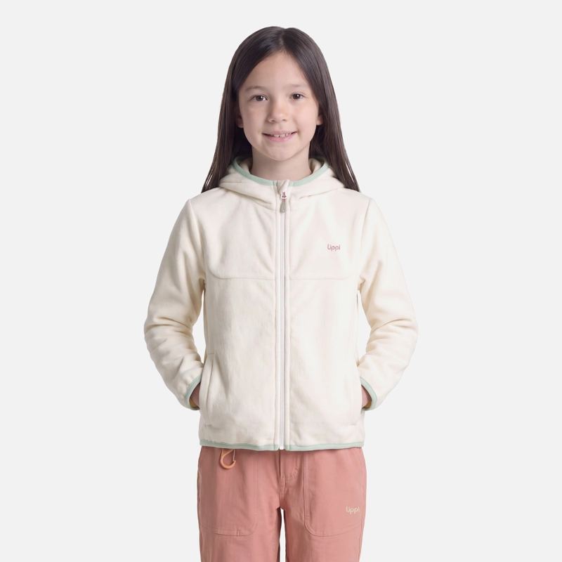 POLAR NIÑA E-ONE FULL ZIP HOODY CREMA LIPPI V27 - 1
