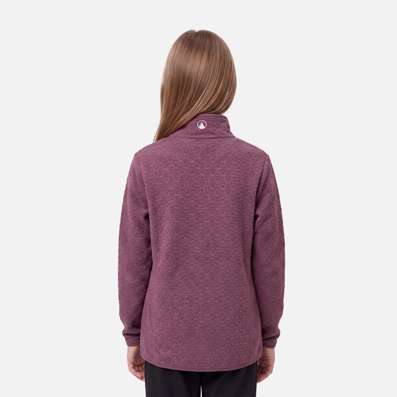 POLERON TEEN GIRL JACARANDA NANO-F 1/4 ZIP VINO LIPPI V27 - 2