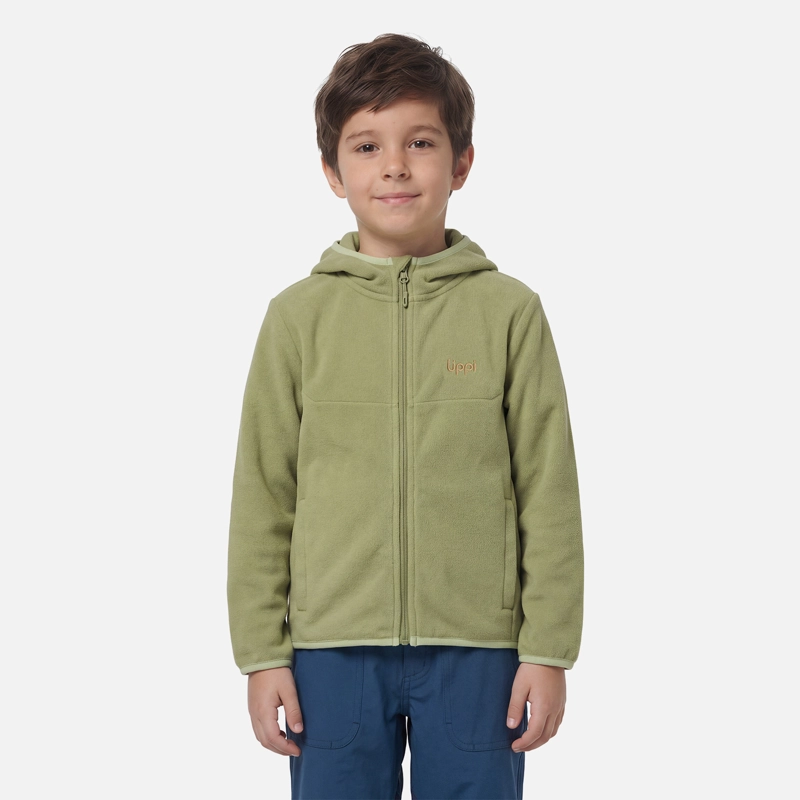 POLAR NIÑO E-ONE FULL ZIP HOODY VERDE LIPPI V27 - 1