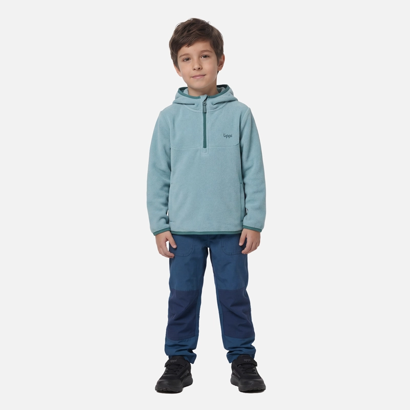 POLAR NIÑO E-ONE THERM-PRO 1/4 ZIP HOODY TURQUESA CLARO LIPPI V27 - 2