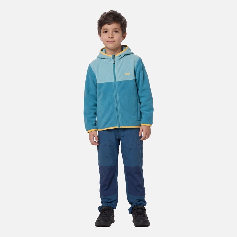 POLAR NIÑO E-ONE FULL ZIP HOODY PETROLEO CLARO LIPPI V27 - 3