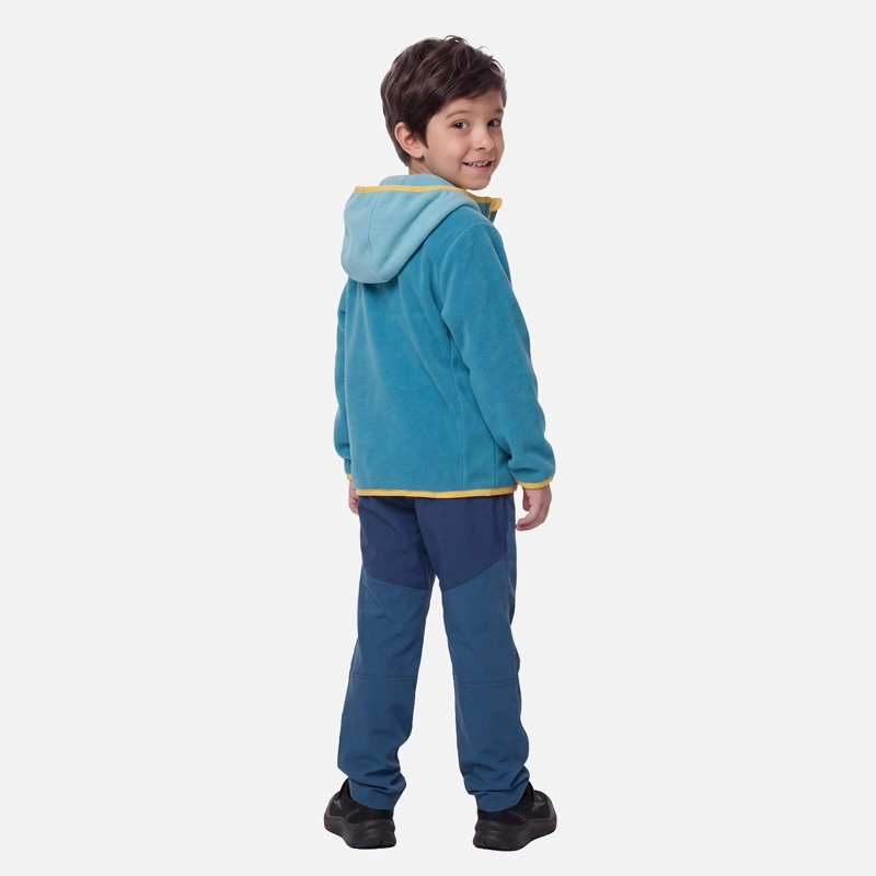 POLAR NIÑO E-ONE FULL ZIP HOODY PETROLEO CLARO LIPPI V27 - 4