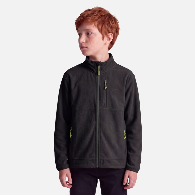 POLAR TEEN BOY E-ONE THERM-PRO FULL ZIP NEGRO LIPPI V27 - 1