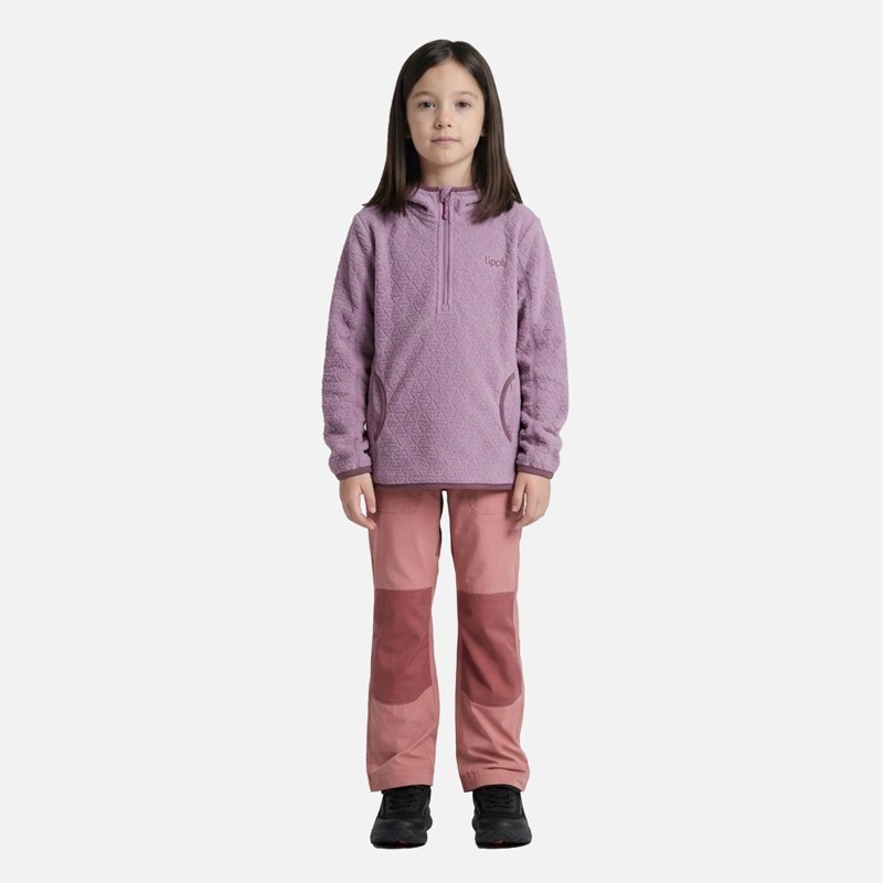 POLERON NIÑA SALTAMONTES NANO-F 1/4 ZIP HOODY PURPURA CLARO LIPPI V27 - 3