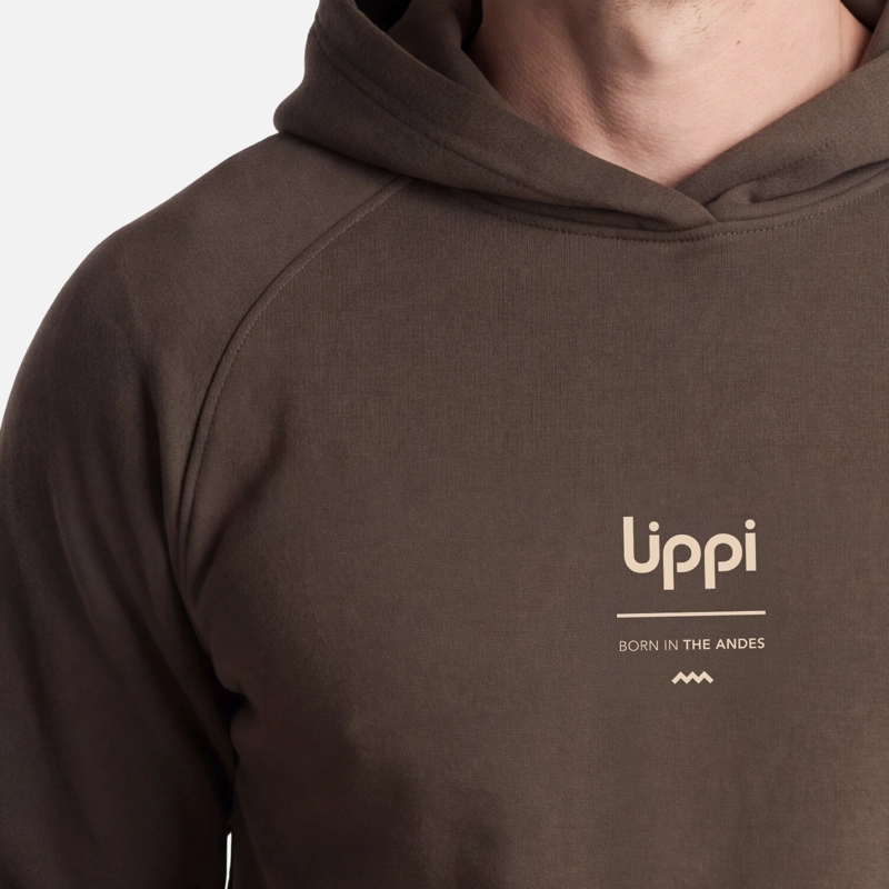 POLERON HOMBRE ULMO BACK PRINT HOODY SWEATSHIRT  CAFE LIPPI V27 - 3