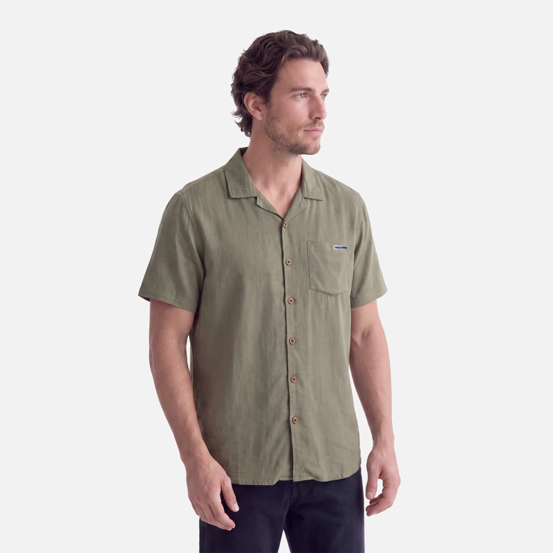 CAMISA HOMBRE LINAJE VERDE OLIVA HAKA HONU V27 - 2