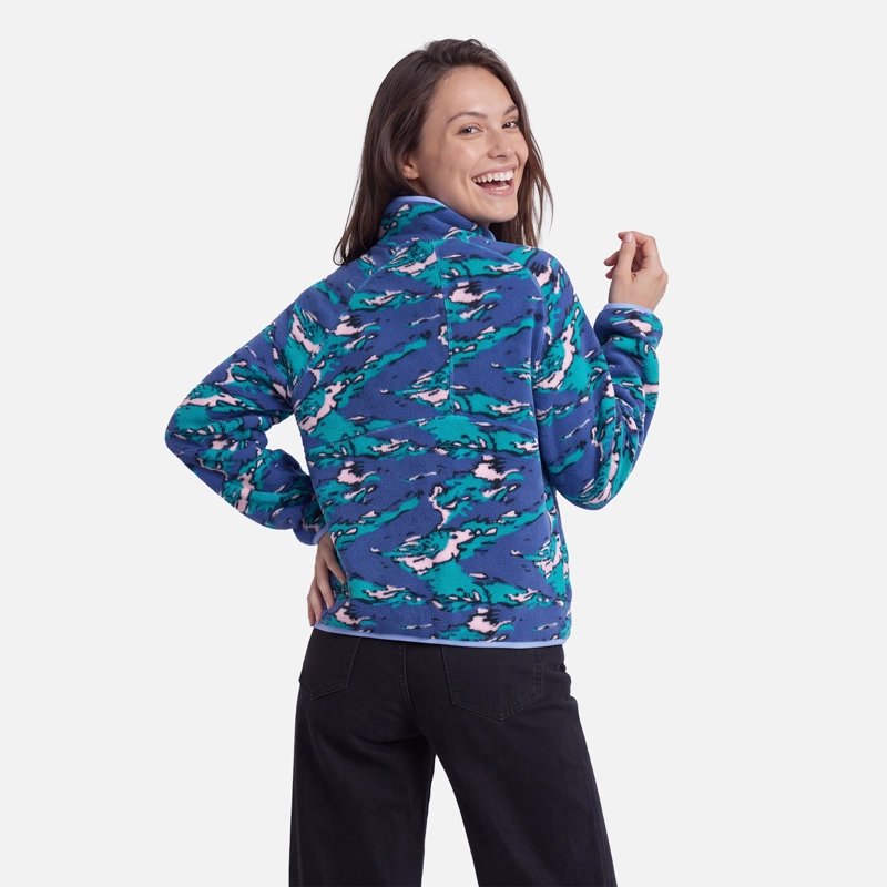 POLAR MUJER FOGON PRINT TURQUESA HAKA HONU V27 - 3