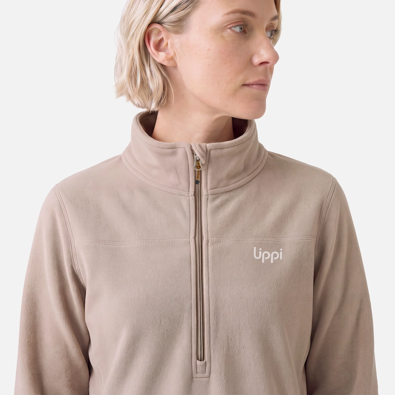 POLAR MUJER ELEMENTAL THERM-PRO 1/4 ZIP CANELA LIPPI V27 - 3