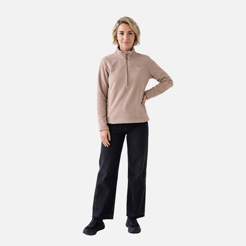 POLAR MUJER ELEMENTAL THERM-PRO 1/4 ZIP CANELA LIPPI V27 - 4