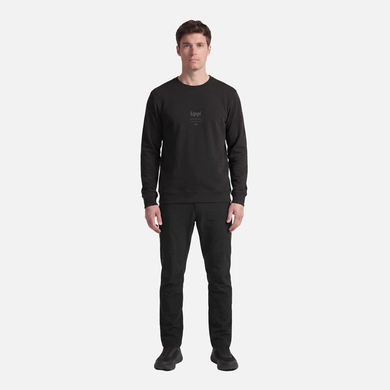 POLERON HOMBRE ULMO CREWNECK SWEATSHIRT NEGRO LIPPI V27 - 4
