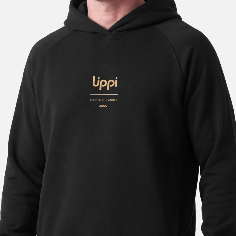 POLERON HOMBRE ULMO BACK PRINT HOODY SWEATSHIRT  NEGRO LIPPI V27 - 2