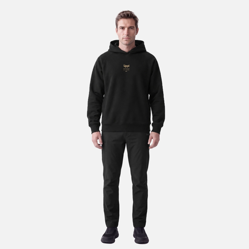 POLERON HOMBRE ULMO BACK PRINT HOODY SWEATSHIRT  NEGRO LIPPI V27 - 3