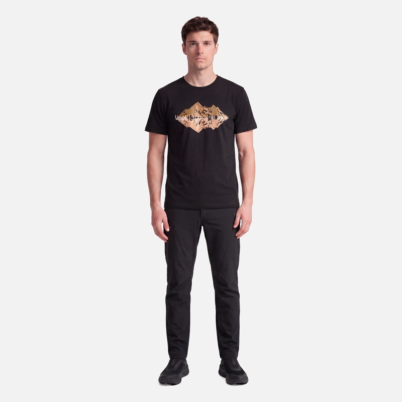 POLERA HOMBRE ULMO FRONT PRINT T-SHIRT NEGRO LIPPI V27 - 5