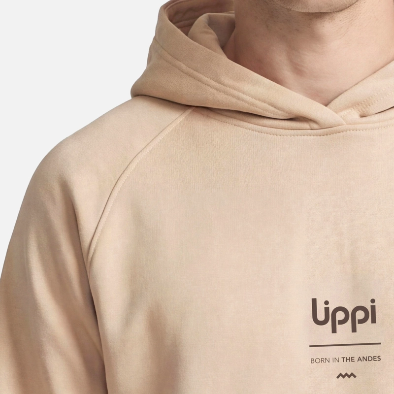 POLERON HOMBRE ULMO BACK PRINT HOODY SWEATSHIRT  TAUPE LIPPI V27 - 3