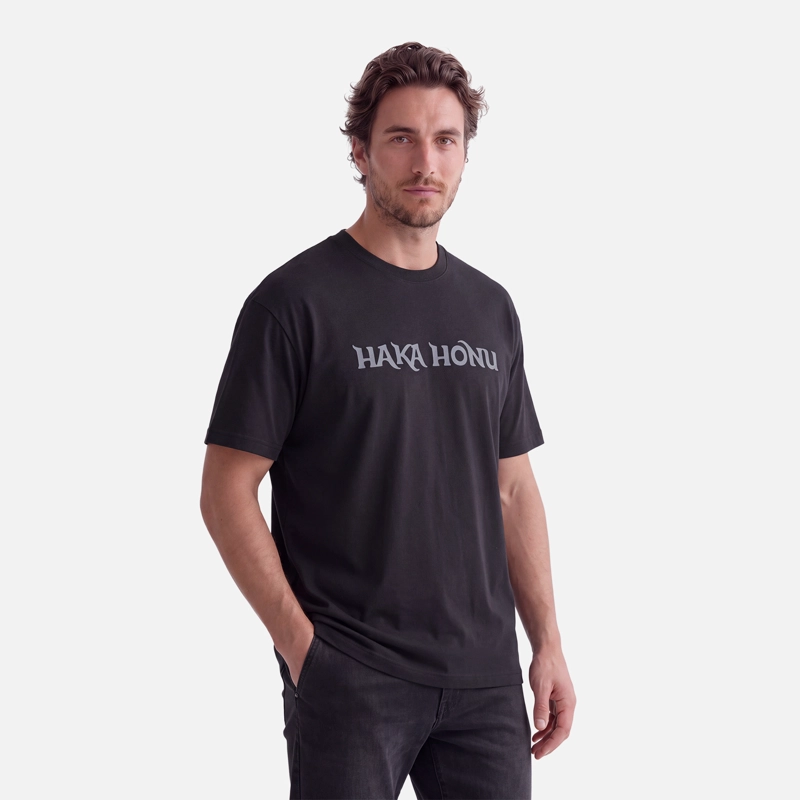 POLERA HOMBRE LOGO NEGRO HAKA HONU V27 - 1