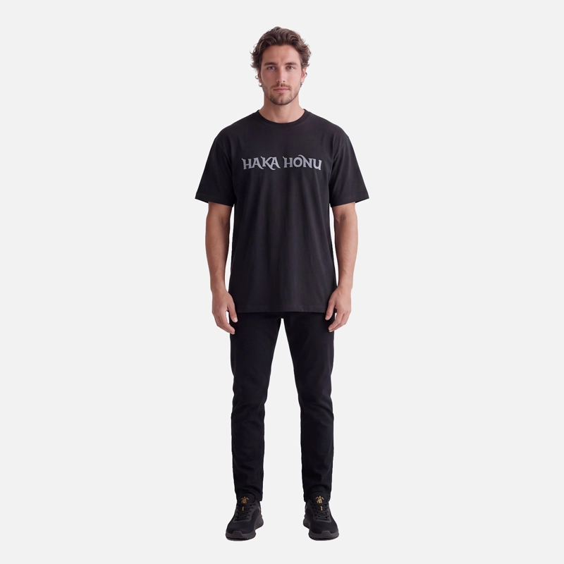 POLERA HOMBRE LOGO NEGRO HAKA HONU V27 - 4