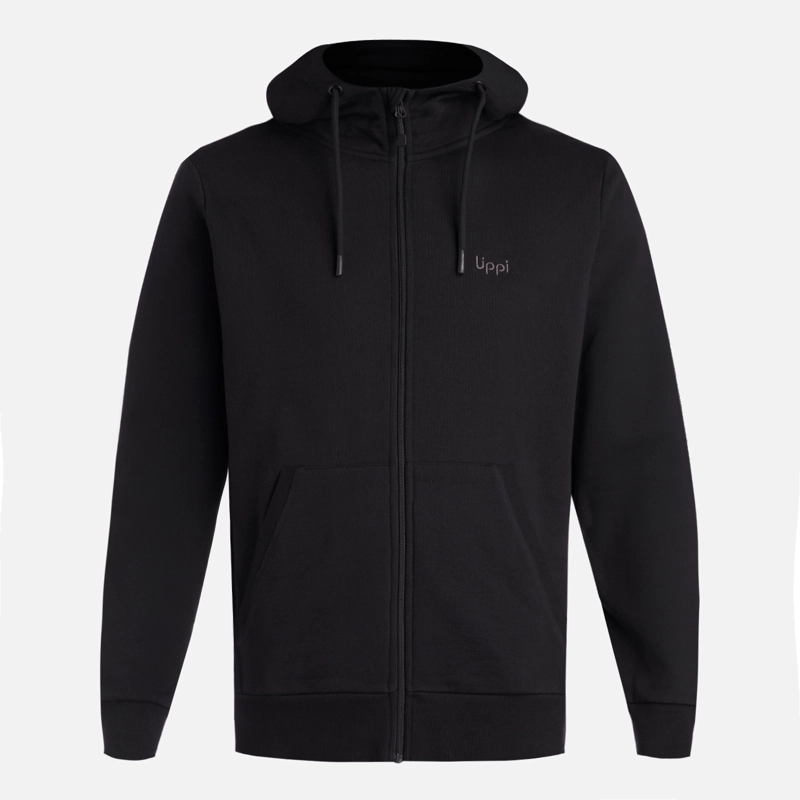 POLERON HOMBRE ULMO FULL ZIP HOODY SWEATSHIRT NEGRO LIPPI V27 - 7
