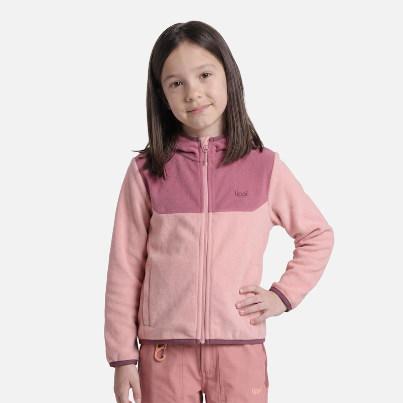 POLAR NIÑA E-ONE FULL ZIP HOODY ROSADO LIPPI V27 - 1