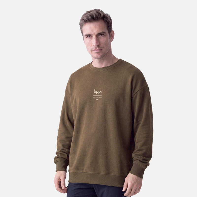 POLERON HOMBRE ULMO CREWNECK SWEATSHIRT CAFE LIPPI V27 - 2