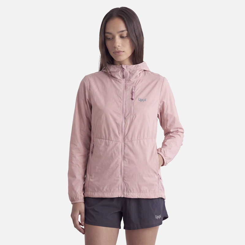 CHAQUETA MUJER NIGHTFALL SL WINDBREAKER HOODY JACKET ROSADO LIPPI V27 - 1