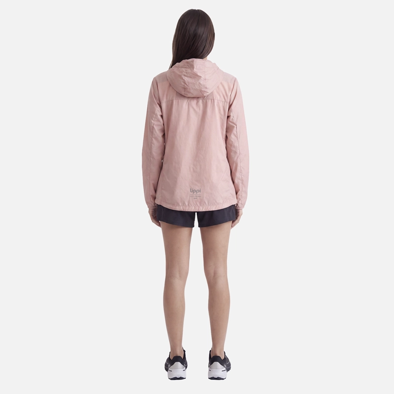 CHAQUETA MUJER NIGHTFALL SL WINDBREAKER HOODY JACKET ROSADO LIPPI V27 - 6