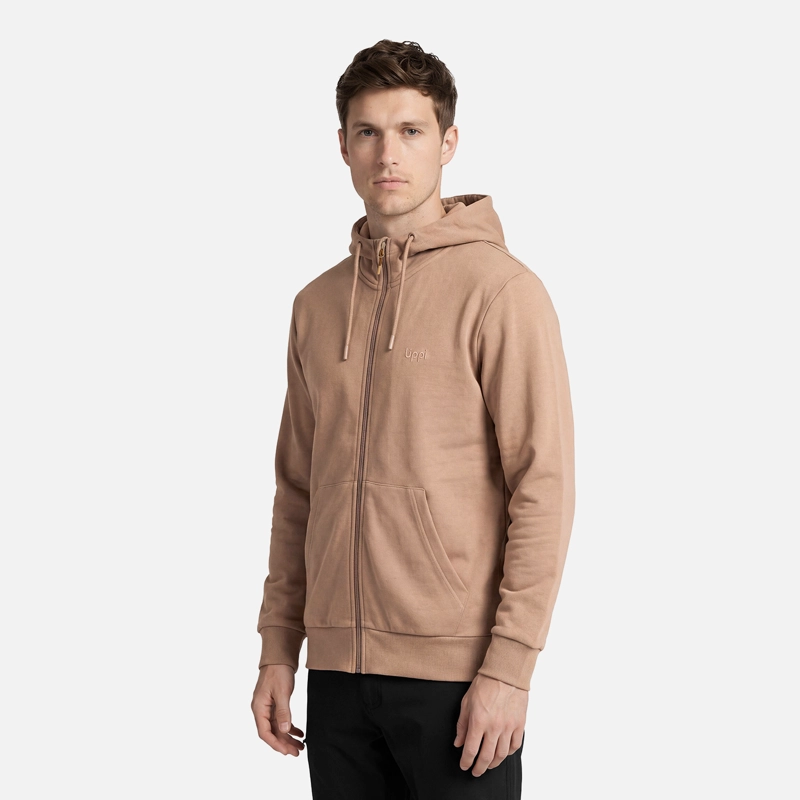 POLERON HOMBRE ULMO FULL ZIP HOODY SWEATSHIRT CANELA LIPPI V27 - 2