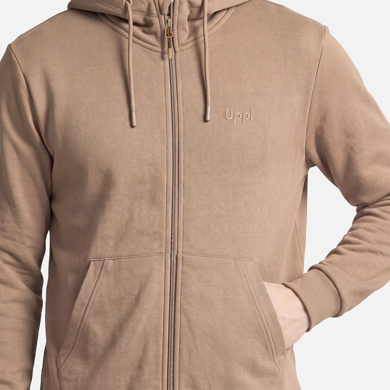 POLERON HOMBRE ULMO FULL ZIP HOODY SWEATSHIRT CANELA LIPPI V27 - 4
