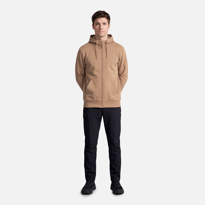 POLERON HOMBRE ULMO FULL ZIP HOODY SWEATSHIRT CANELA LIPPI V27 - 5