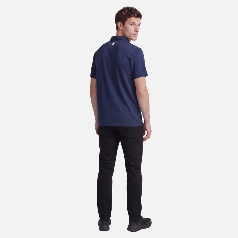 POLERA HOMBRE B-CLASSIC SEAMLESS POLO AZUL OSCURO LIPPI V27 - 5